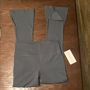 Athleta Slate Gray Flare Leggings